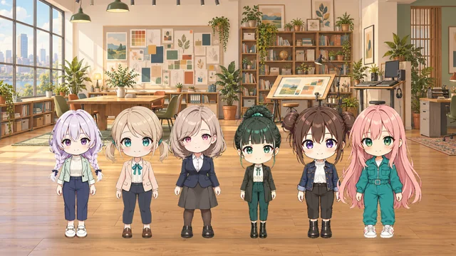 Neko Miko Dollsのメンバーが並んでいる写真