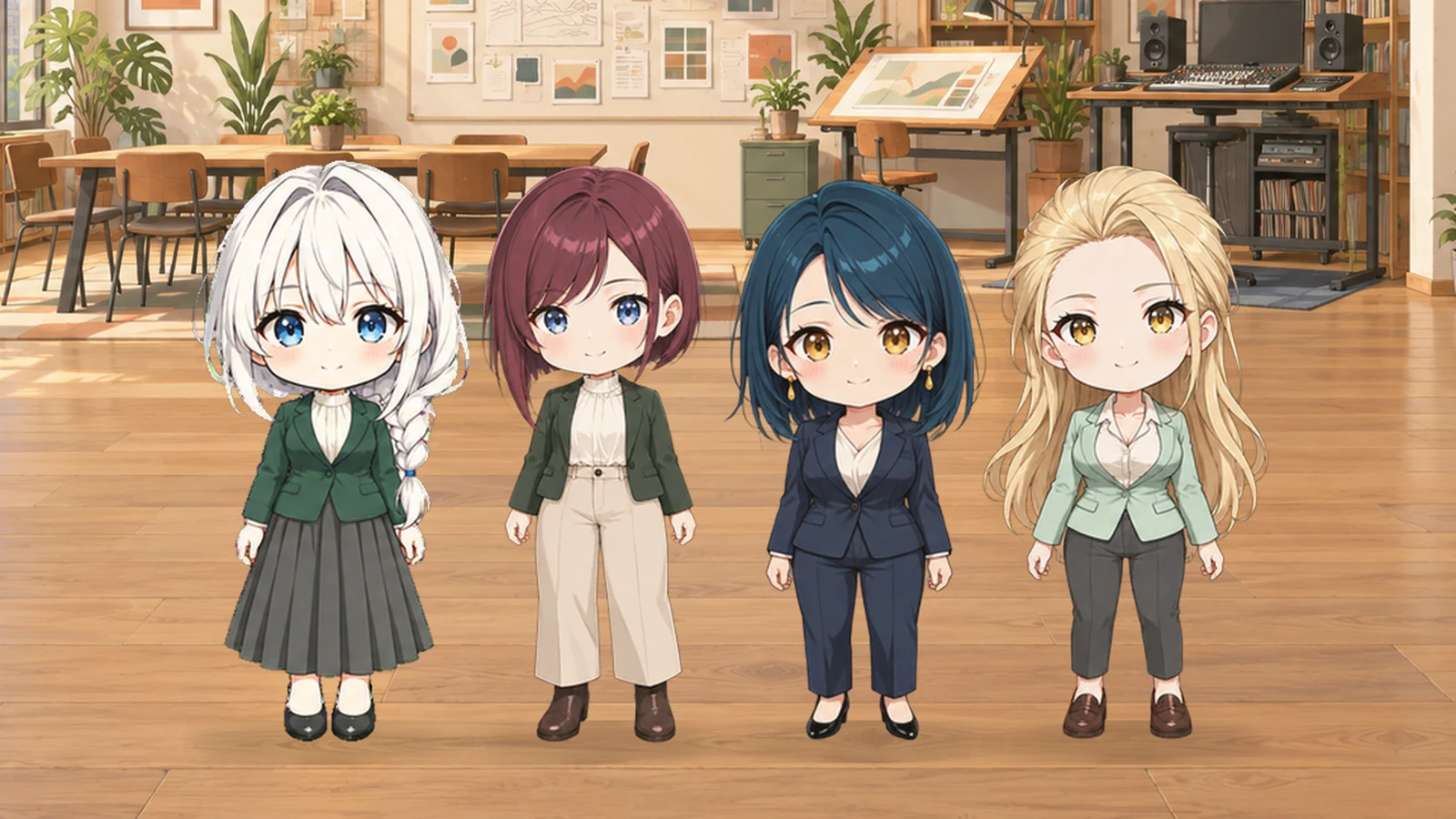 Signal SinGirlsのメンバー4人が並んでいる写真