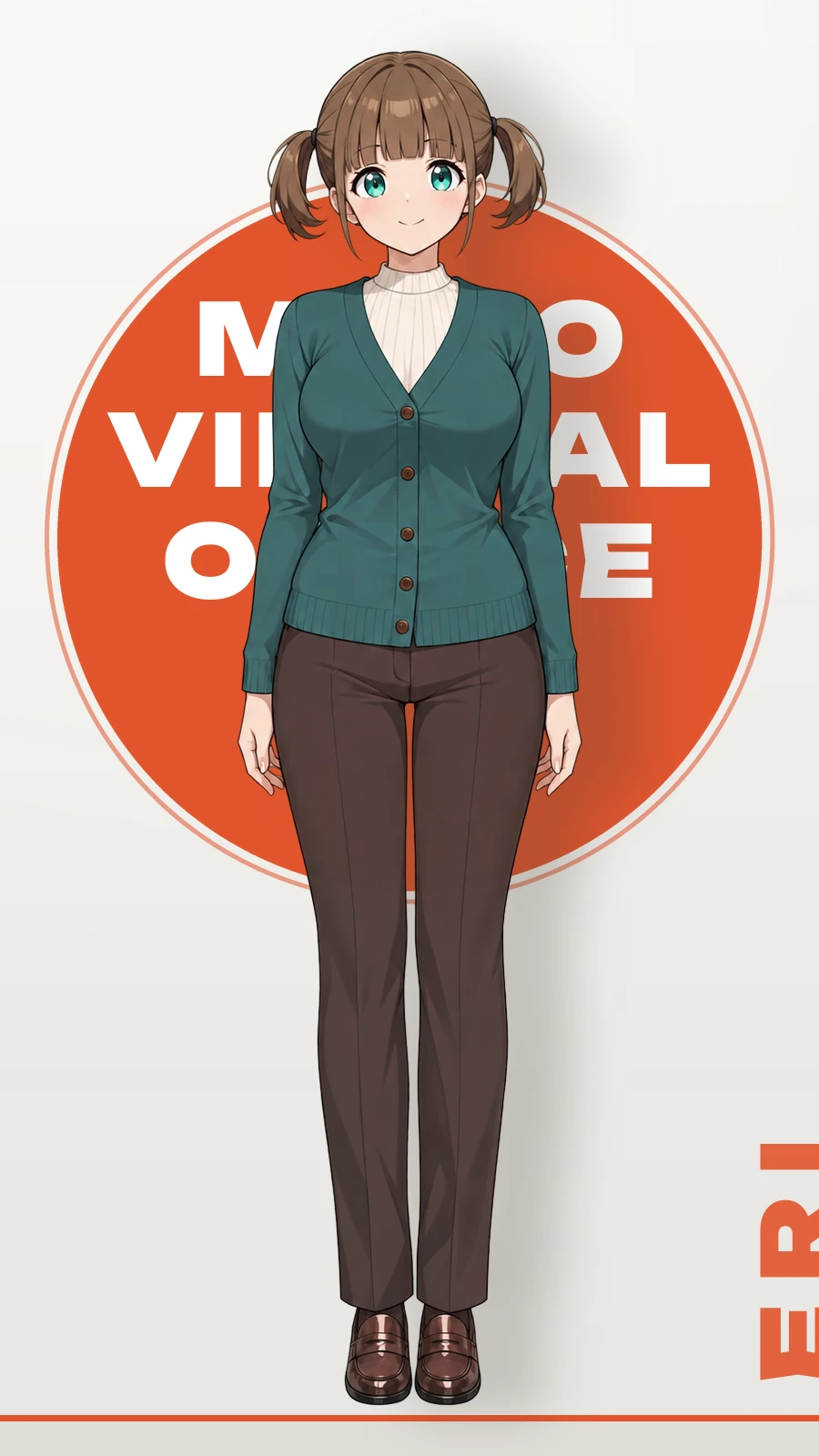 エリの立ち絵（全身）
