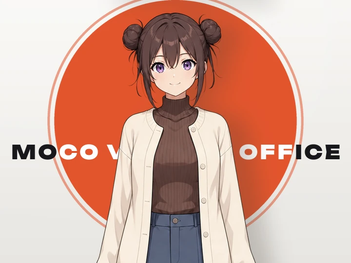 ヒバリの立ち絵（上半身）