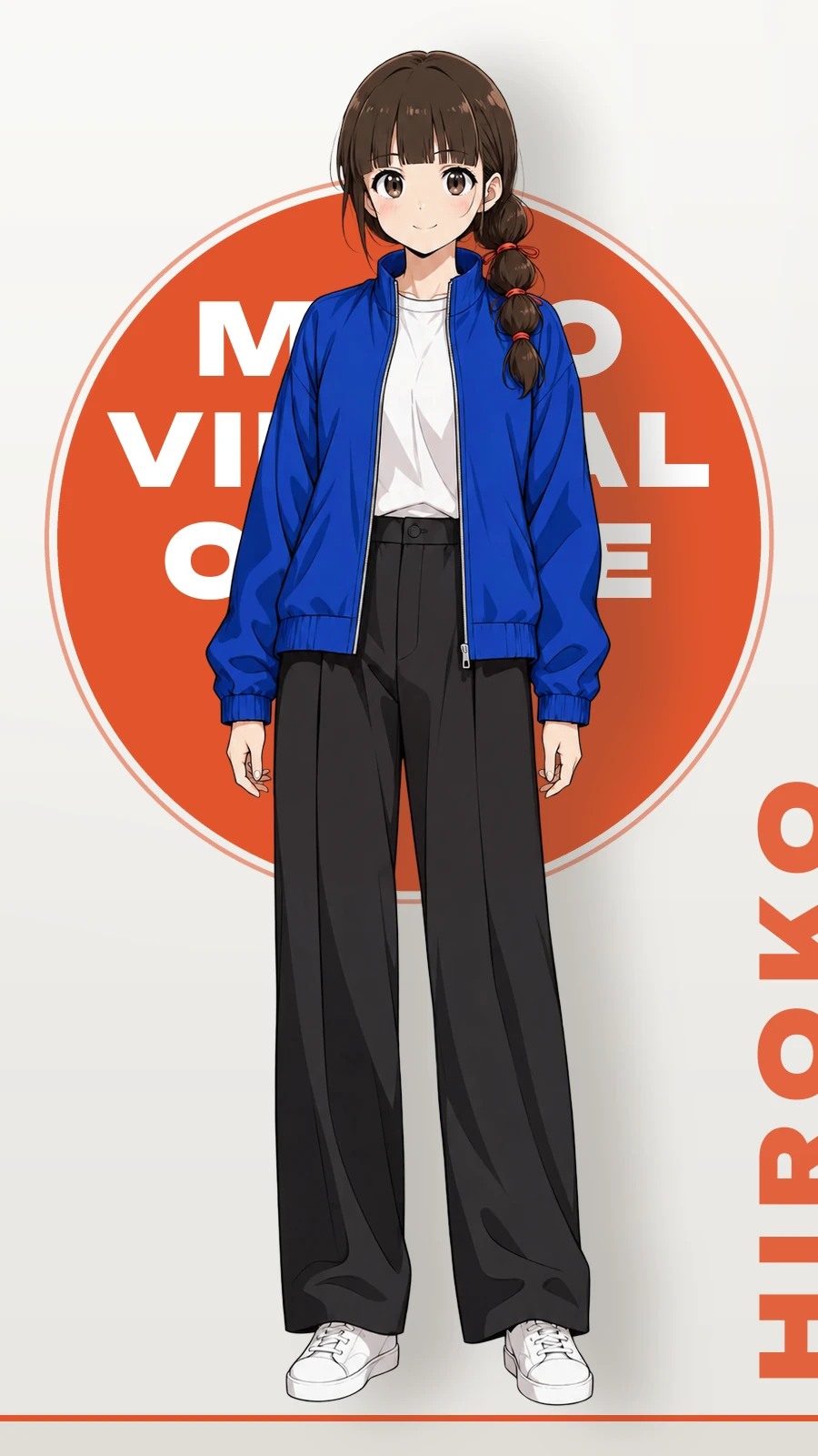 ヒロコの立ち絵（全身）