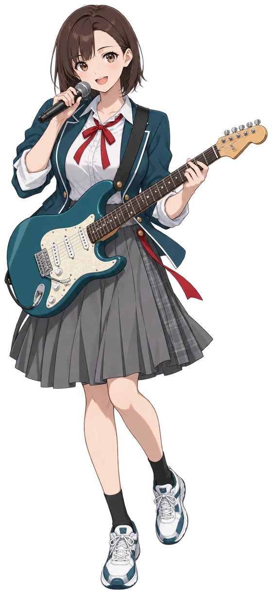 アカリの学生時代の姿の衣装イラスト