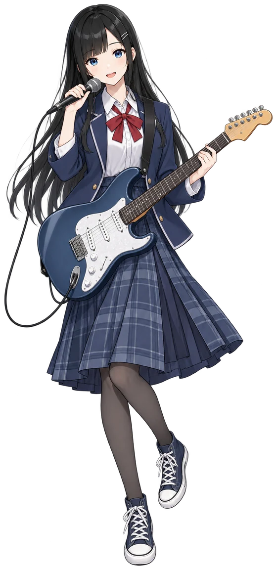 カホの学生時代の姿の衣装イラスト